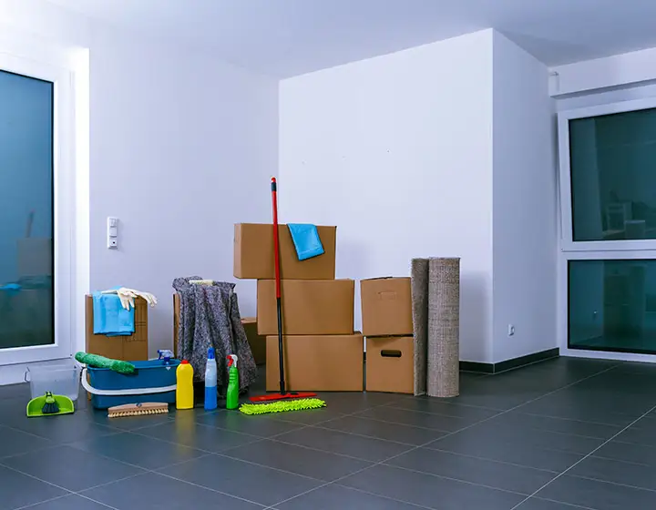 Nach der Vorreinigung ist diese Wohnung bereit für den Einzug